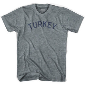 Turkey Vintage City Adult Tri-Blend T-shirt - Athletic Grey