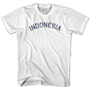 Indonesia Vintage City Youth Cotton T-shirt - White Indonesia Vintage City Youth Cotton T-shirt - White
