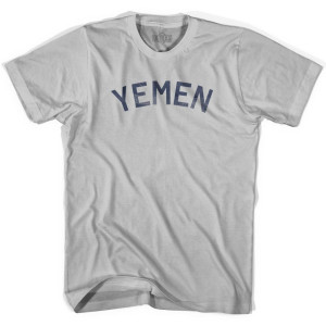Yemen Vintage City Adult Cotton T-Shirt - Cool Grey Yemen Vintage City Adult Cotton T-Shirt - Cool Grey