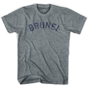 Brunei Vintage City Adult Tri-Blend T-shirt - Athletic Grey