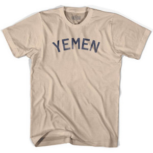 Yemen Vintage City Adult Cotton T-Shirt - Creme