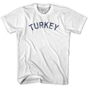 Turkey Vintage City Adult Cotton T-shirt - White