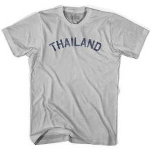 Thailand Vintage City Adult Cotton T-Shirt - Cool Grey