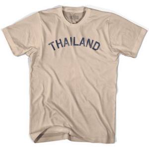 Thailand Vintage City Adult Cotton T-Shirt - Creme