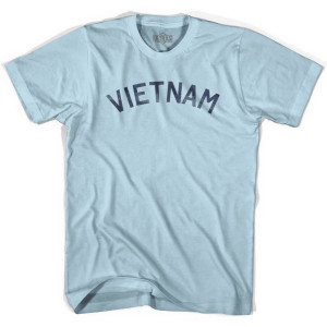 Vietnam Vintage City Adult Cotton T-Shirt - Light Blue