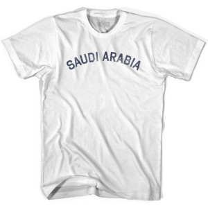 Saudi Arabia Vintage City Adult Cotton T-shirt - White