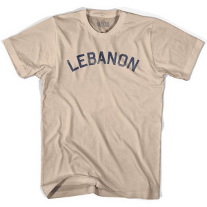 Lebanon Vintage City Adult Cotton T-Shirt - Creme
