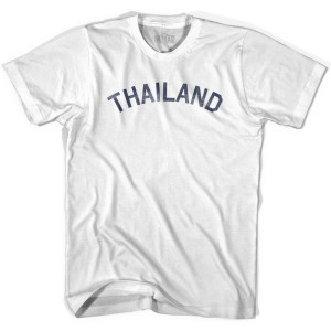 Thailand Vintage City Womens Cotton T-shirt - White
