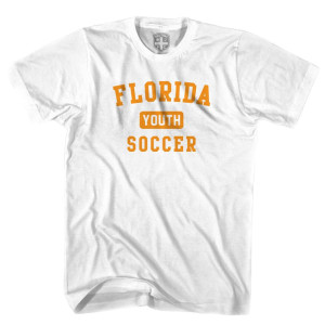 Florida Youth Soccer T-shirt - White Florida Youth Soccer T-shirt - White