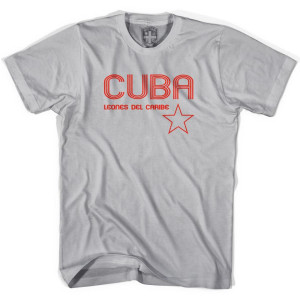 Cuba Soccer Lions of the Carribean Soccer T-shirt - Cool Grey Cuba Soccer Lions of the Carribean Soccer T-shirt - Cool Grey
