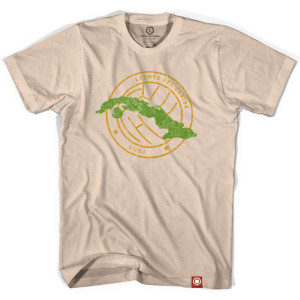 Cuba Crest Soccer T-shirt - Creme Cuba Crest Soccer T-shirt - Creme