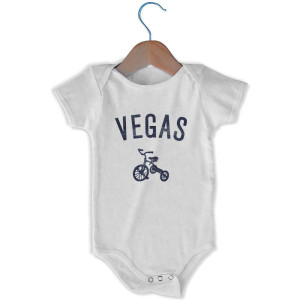 Vegas Tricycle Infant One-piece - White Vegas Tricycle Infant One-piece - White