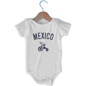 Mexico Tricycle Infant One-piece - White Mexico Tricycle Infant One-piece - White