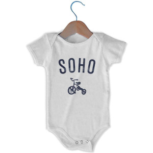 Soho Tricycle Infant One-piece - White Soho Tricycle Infant One-piece - White