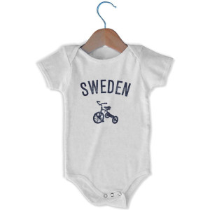 Sweden Tricycle Infant One-piece - White Sweden Tricycle Infant One-piece - White