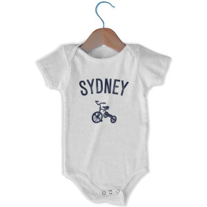 Sydney Tricycle Infant One-piece - White Sydney Tricycle Infant One-piece - White