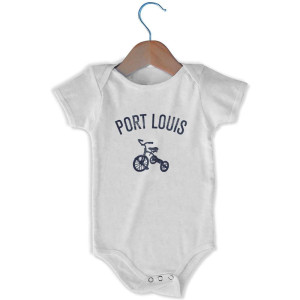 Port Louis Tricycle Infant One-piece - White Port Louis Tricycle Infant One-piece - White