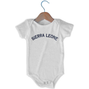 Sierra Leone Infant One-piece - White Sierra Leone Infant One-piece - White