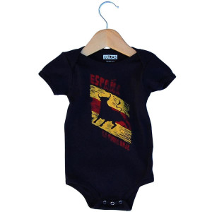 Infant Spain La Furia Roja Soccer One-piece Made in USA - Navy Infant Spain La Furia Roja Soccer One-piece Made in USA - Navy