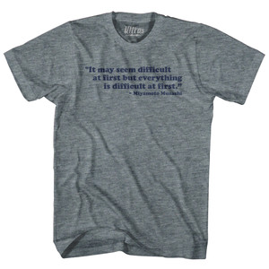 Anything Can Happen Adult Tri-Blend V-neck T-shirt - Athletic White Anything Can Happen Adult Tri-Blend V-neck T-shirt - Athletic White