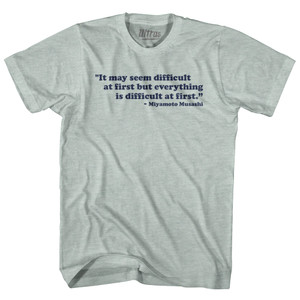 Apres Surf Adult Tri-Blend V-neck T-shirt - Cool Grey