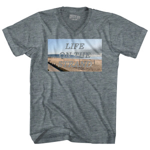 I'm Him Tri-Blend V-neck Womens Junior Cut T-shirt - Athletic Grey I'm Him Tri-Blend V-neck Womens Junior Cut T-shirt - Athletic Grey