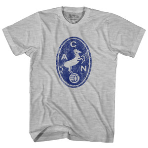 Napoli Vintage Horse Soccer Crest Womens Cotton Junior Cut T-shirt - Grey Heather Napoli Vintage Horse Soccer Crest Womens Cotton Junior Cut T-shirt - Grey Heather