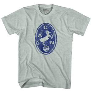 Napoli Vintage Horse Soccer Crest Adult Tri-Blend T-shirt - Athletic Cool Grey Napoli Vintage Horse Soccer Crest Adult Tri-Blend T-shirt - Athletic Cool Grey