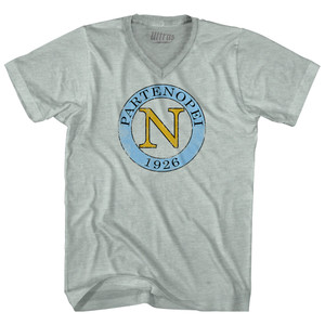 Napoli N Crest 1926 Soccer Adult Tri-Blend V-neck T-shirt - Athletic Cool Grey Napoli N Crest 1926 Soccer Adult Tri-Blend V-neck T-shirt - Athletic Cool Grey