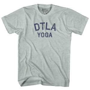 DTLA Yoga Adult Tri-Blend T-shirt - Athletic Cool Grey