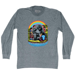 Harambe In Heaven Adult Tri-Blend Long Sleeve T-shirt - Athletic Grey Harambe In Heaven Adult Tri-Blend Long Sleeve T-shirt - Athletic Grey