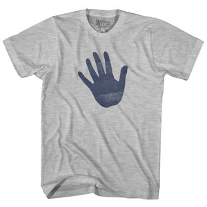 Hand Stop Womens Cotton Junior Cut T-Shirt - Grey Heather Hand Stop Womens Cotton Junior Cut T-Shirt - Grey Heather