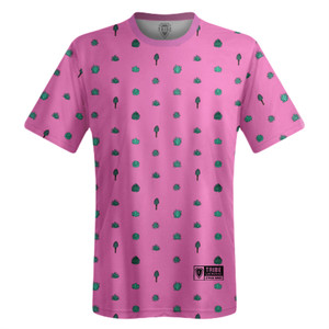 Tequilla Pattern Lacrosse Shooter Shirt - Hot Pink