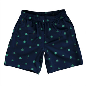 Tequilla Pattern Soccer Shorts Made In USA - Navy Blue Tequilla Pattern Soccer Shorts Made In USA - Navy Blue