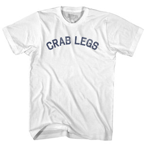 Crab Legs Adult Cotton T-shirt - White