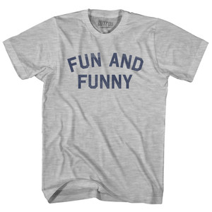 Fun And Funny Adult Cotton T-shirt - Grey Heather