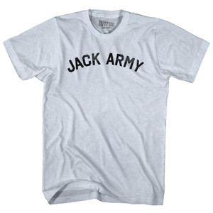Jack Army Adult Tri-Blend T-shirt - Athletic White