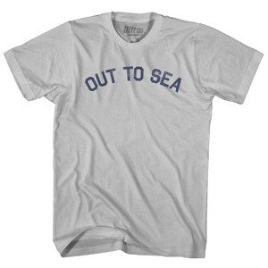 Out To Sea Adult Cotton T-shirt - Cool Grey