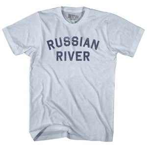 Russian River Adult Tri-Blend T-shirt - Athletic White
