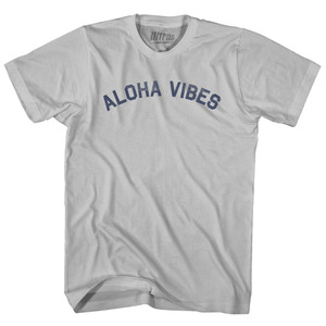 Aloha Vibes Adult Cotton T-shirt - Cool Grey