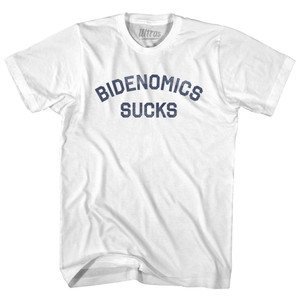 Bidenomics Sucks Womens Cotton Junior Cut T-Shirt - White
