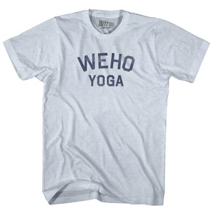 Weho Yoga Adult Tri-Blend T-shirt - Athletic White