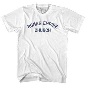 Roman Empire Church Womens Cotton Junior Cut T-Shirt - White