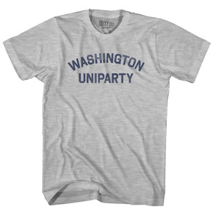 Washington Uniparty Womens Cotton Junior Cut T-Shirt - Grey Heather Washington Uniparty Womens Cotton Junior Cut T-Shirt - Grey Heather