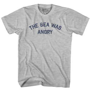 The Sea Was Angry Womens Cotton Junior Cut T-Shirt - Grey Heather The Sea Was Angry Womens Cotton Junior Cut T-Shirt - Grey Heather