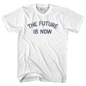 The Future Is Now Womens Cotton Junior Cut T-Shirt - White