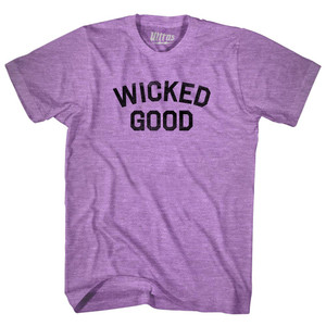 Wicked Good Adult Tri-Blend T-shirt - Athletic Purple