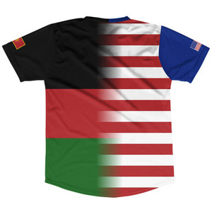 American Flag and Malawi Flag Combination Soccer Jersey Made In USA American Flag and Malawi Flag Combination Soccer Jersey Made In USA