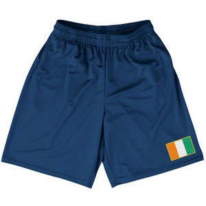 Ivory Coast Country Heritage Flag Basketball Practice Shorts Made In USA by Ultras Ivory Coast Country Heritage Flag Basketball Practice Shorts Made In USA by Ultras