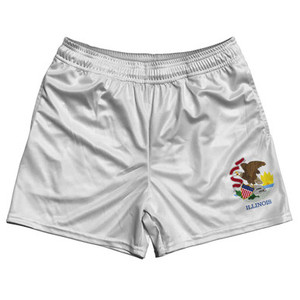 Illinois US State Flag Rugby Shorts Made In USA by Rugby Shorts Illinois US State Flag Rugby Shorts Made In USA by Rugby Shorts